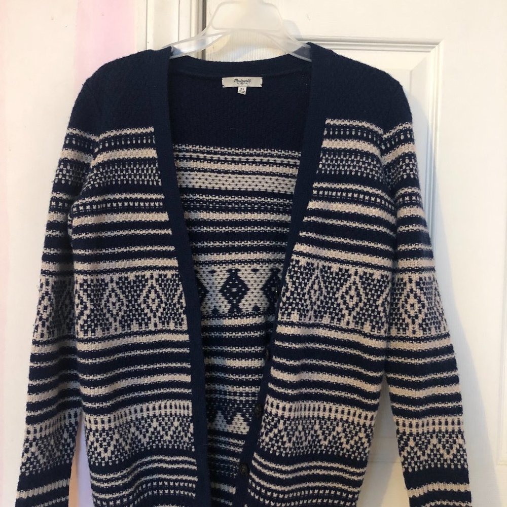 Madewell Wool Patterned Cardigan